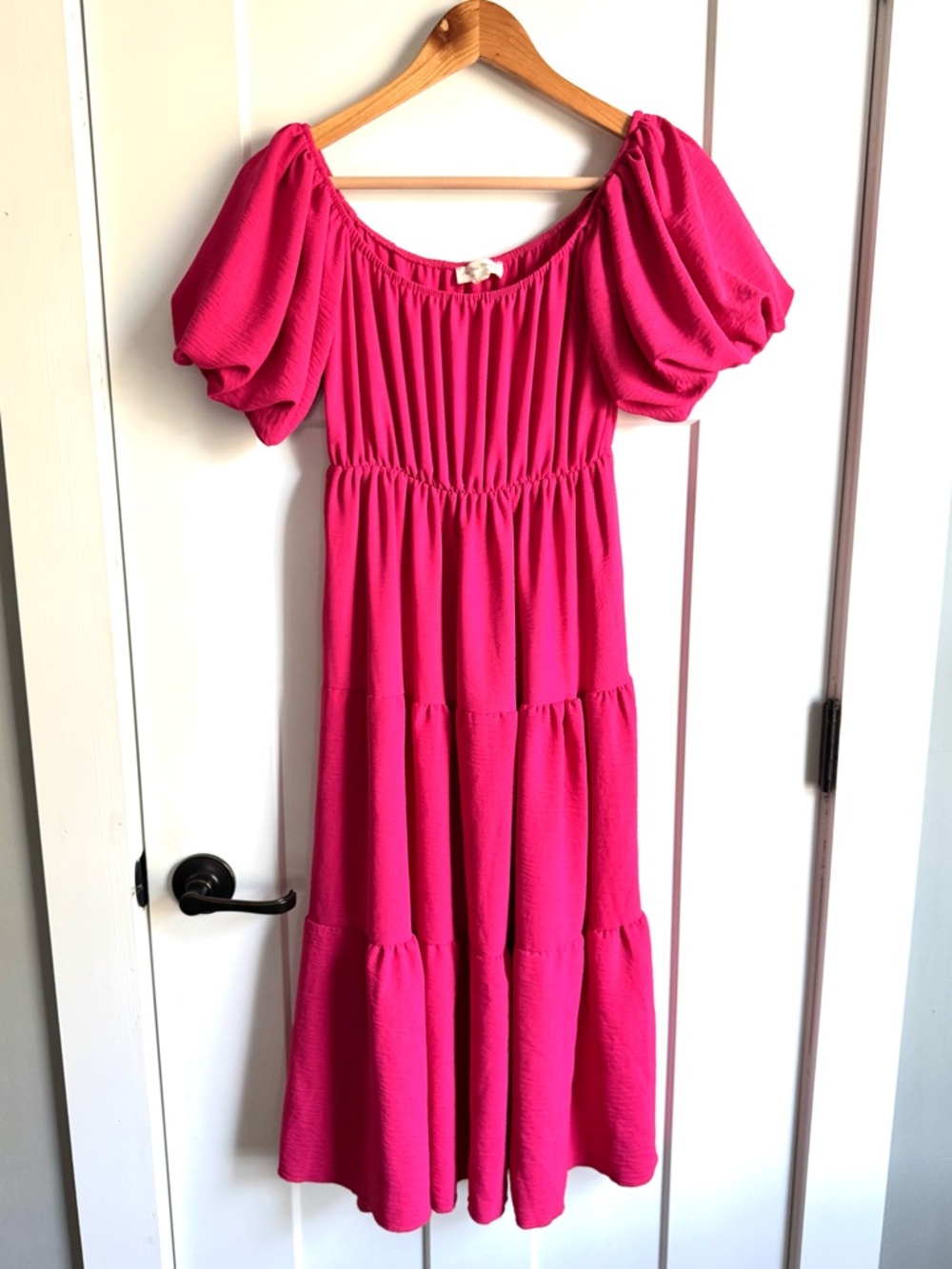 See You Monday bright pink Maxi Dress XS